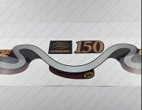Evinrude 150HP Ficht Fuel Injection 1999-2000 Blue Cowl Outboard Decal Kit